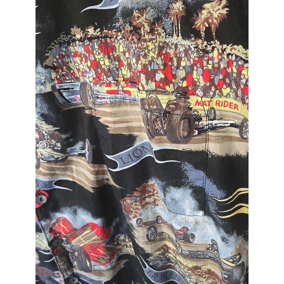 Matt Rider Shirts Men's 3X Retro Cars Drag Race Rat Trap Pacific Raceway Vtg - Picture 5 of 16